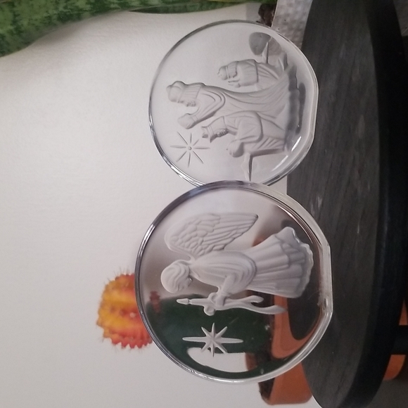 Glass Tealight Figurines -Set of 2 - Picture 2 of 3